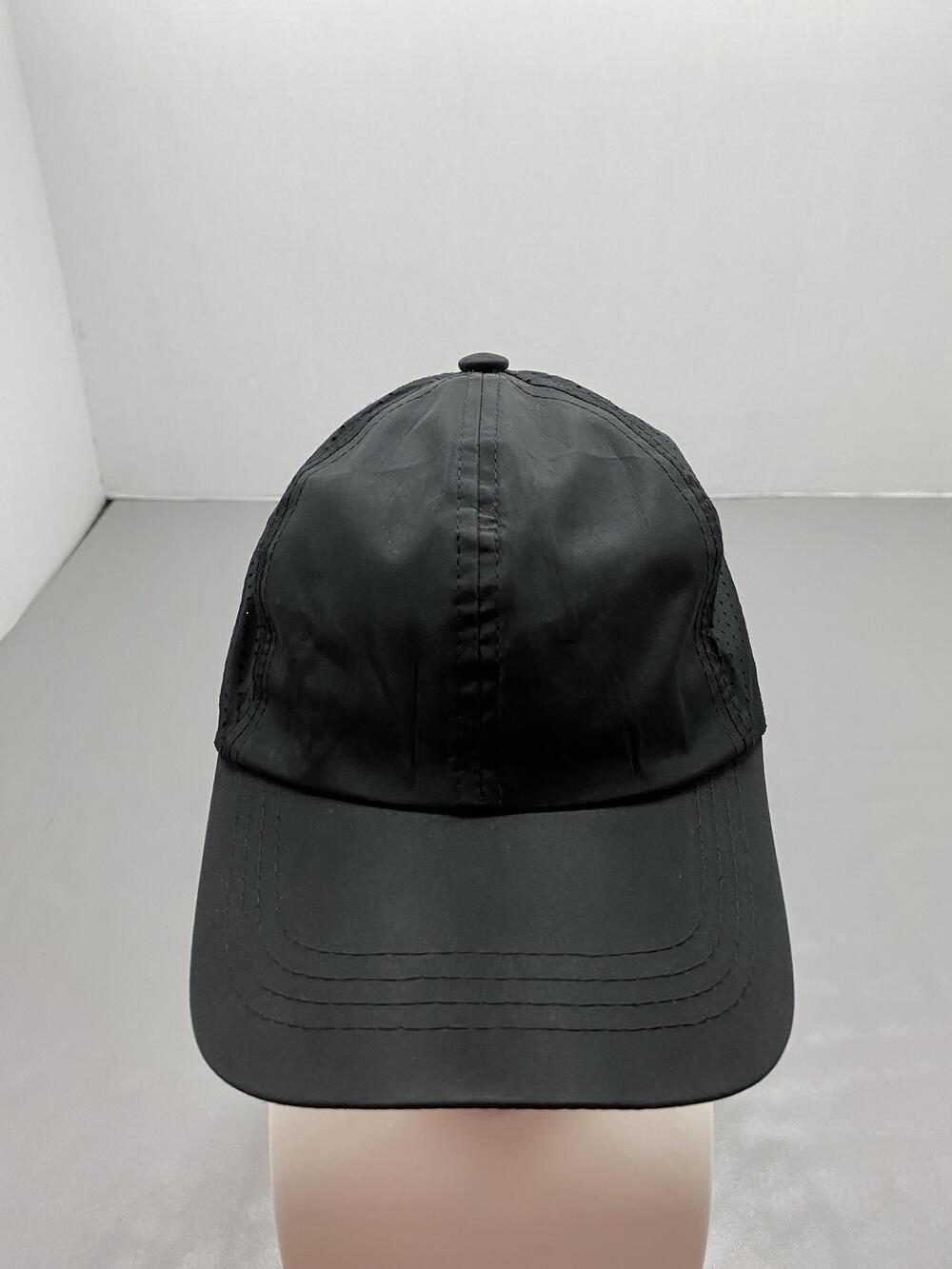 Hat Cap Strap Back Womens One Size Adjustable Black Fashion Style Mesh